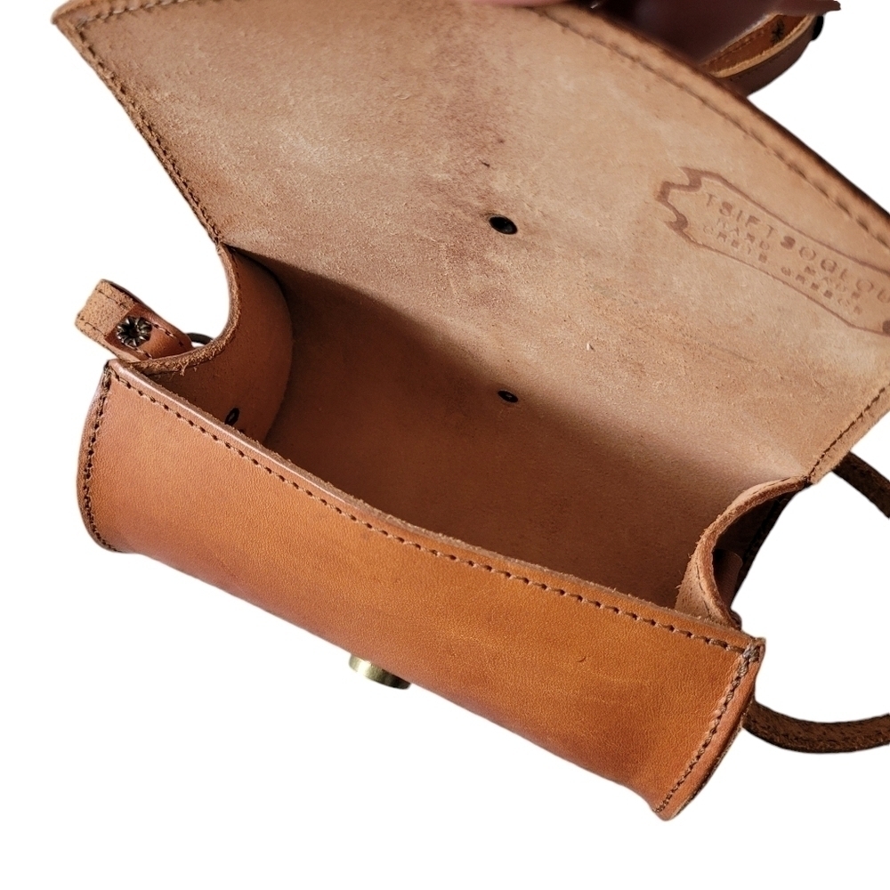 Genuine Leather Cylinder Shape Mini Crossbody Bag Handmade in Greece - Picture 13 of 15